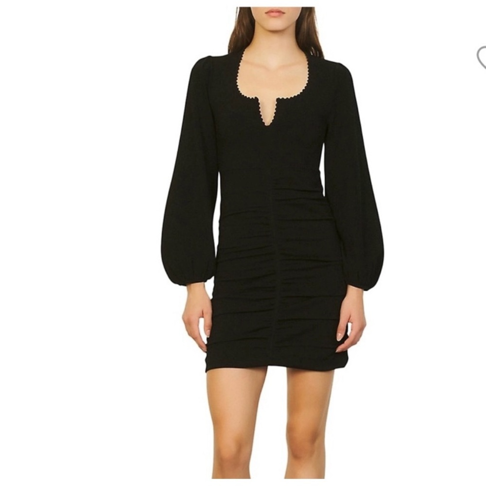 Elegant Black Long Sleeve Dress